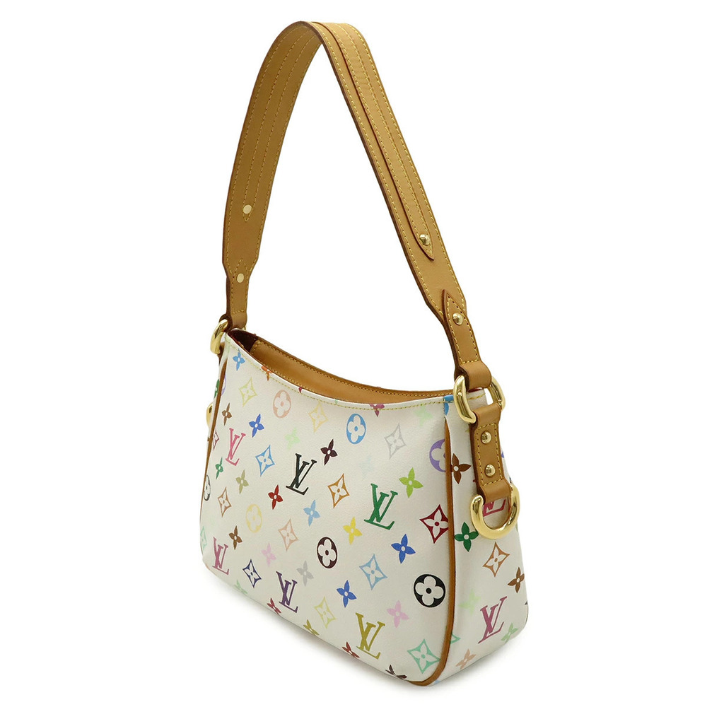 Louis Vuitton Lodge Hobo Shoulder Bag Monogram Multicolor Blanc White